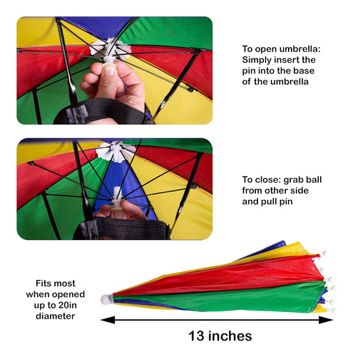 Sombrero De Paraguas Manos Libres, Diseño Cómodo Para Camp