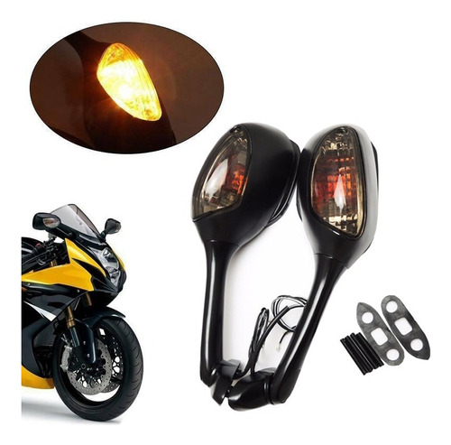 Par Retrovisores Led For Motos Suzuki Gsxr 600 2006-2010