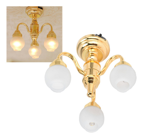 Candelabro Led En Miniatura Con Forma De Casa De Muñecas De