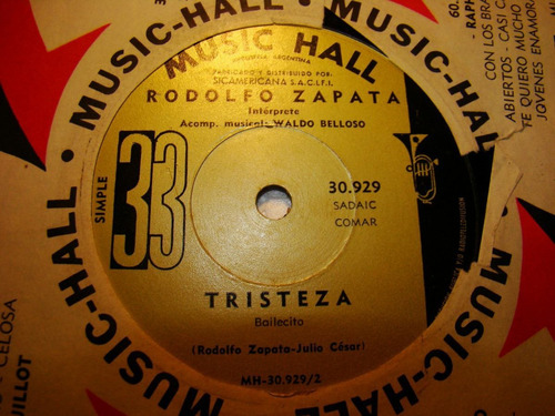 Rodolfo Zapata Cuando Un Gaucho Anda Con Plata Vinilo Simple