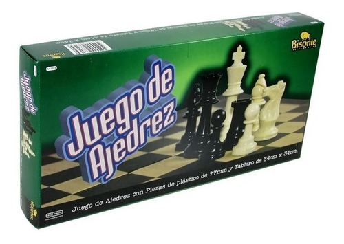 Juego Ajedrez Tablero 34x34 Piezas De Plástico Base Con Peso