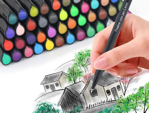 Imagen 2 de 3 de Microfibras Fineliner 0.4mm X24 Colores