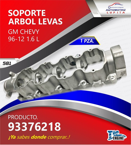 Soporte Arbol Levas Chevy Pop Joy Swin Monza 96-12 Motor 1.6