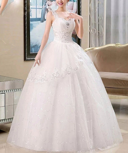 Imagen 2 de 3 de Promoción Vestido De Novia Princesa Blanco Ivory Nuevo
