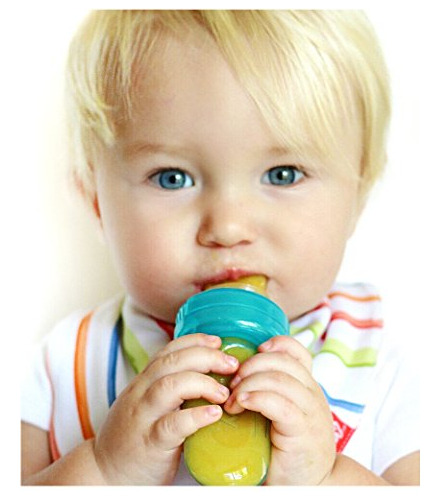 Dispensador De Alimentos Para Bebé Con Alimentación De Silic