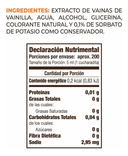 Vainilla Posa 1lt Saborizante Natural