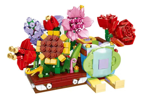 Juego De Construcción Tipo Legos Flores 8 En 1 752 Piezas