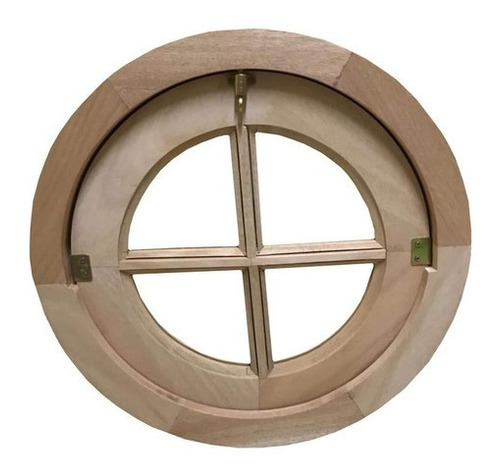 Ventana Ojo De Buey De Madera Cedro De 45cm Balancin