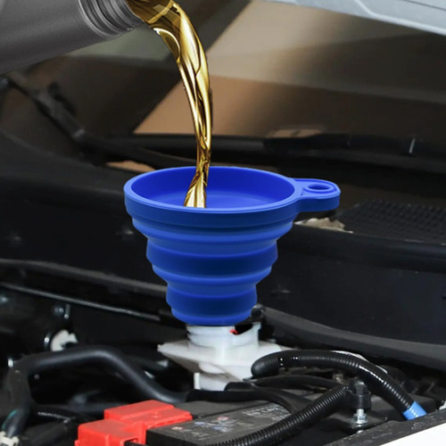 Para Embudo Plegable De Silicona Resistente A Altas