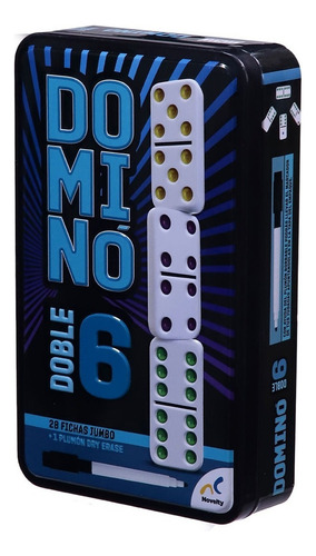 Juego De Mesa Domino Doble 6 Con 28 Fichas Jumbo Novelty
