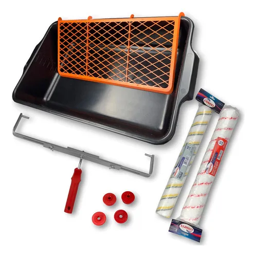 Kit Para Pintura Com Bandeja Rolo e soporte Compel Menor preço em Kit Para Pintura Com Bandeja Rolo e soporte Compel