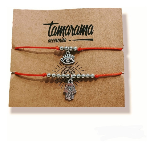 Pulseras Amistad- Hilo Rojo. Ojo/ Mano Fatima X 6 Packs