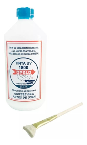 Tinta Opalo 1800 Uv De Seguridad Reactiva Luz Ultrav. 500 Cc