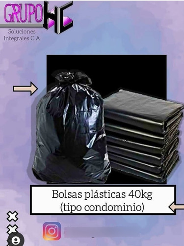 Bolsas Plásticas De 40kg. (tipo Condominio) Calibre 12 Y 14