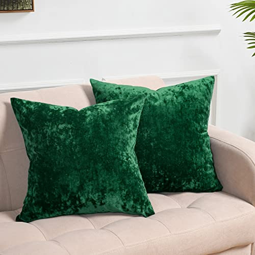 Fundas De Cojín Phf Truly Velvet, 24 X 24, Sin Relleno, 2