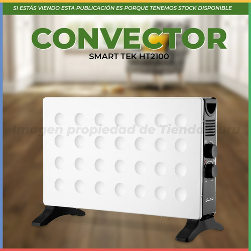 Imagen 2 de 6 de Panel Convector Smart-tek Electrico 2000w Piso Pared Ht2100