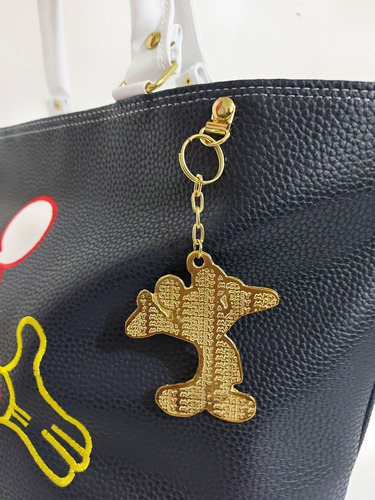 Bolsa De Mano De Mickey Mouse, Color Azul Oscuro Con Blanco Y Rojo