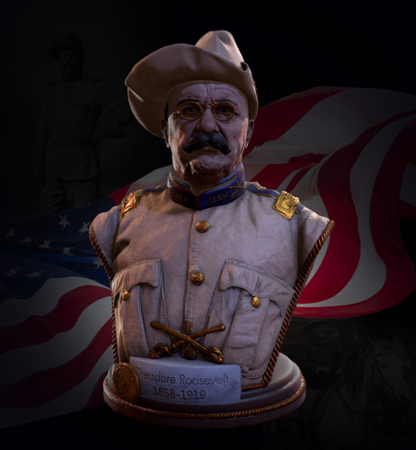 Imagen 1 de 4 de Busto De Teodoro Roosevelt