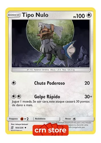 Kit Carta Pokémon Tipo Nulo E Silvally Sintonia Mental