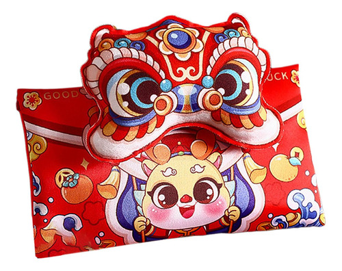 Paquetes Rojos De Hong Bao, Sobres Cabeza De León 18,5x15cm
