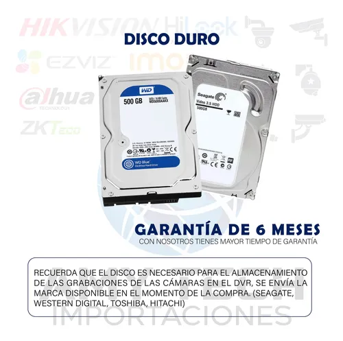 Cctv Kit Dahua Xvr 8ch + 6 Camaras 1080p Full Hd + D 500gb