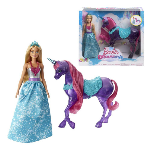 Muñeca Barbie Dreamtopia Princesa Y Unicornio Modelo Fpl89