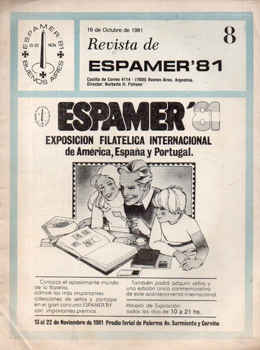 Espamer 1981 Exposicion Filatelica 4 Boletines Informativos