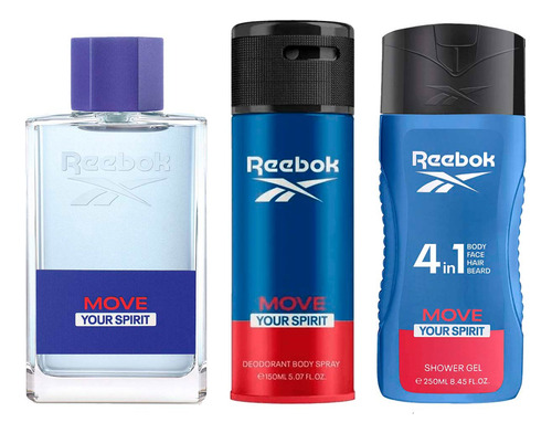 Set Reebok Move Your Spirit Men Edt 100 Ml