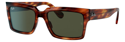 Óculos de sol Ray-Ban Inverness Standard armação de acetato cor polished tortoise, lente green clássica, haste polished tortoise de acetato - RB2191