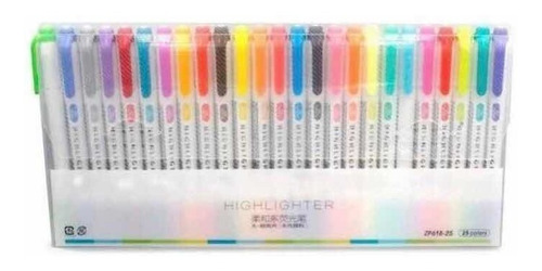 Kit De Plumones De Colores Highliger 25 Pz