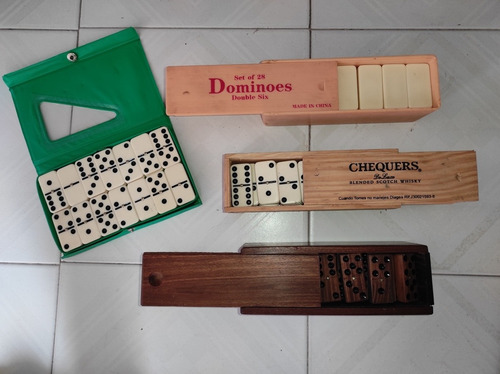 Domino Chequers ,dominoes Y Madera Usados (Usado)
