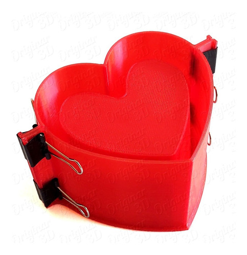 Molde Maceta Cemento N8 Corazón Heart Love Amor San Valentín