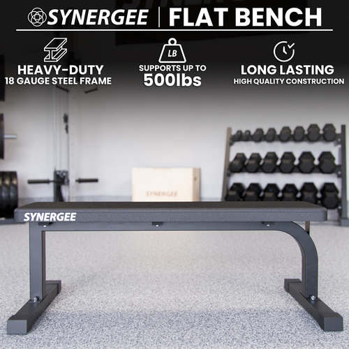 Synergee Banco De Entrenamiento De Banco Plano Perfecto Para