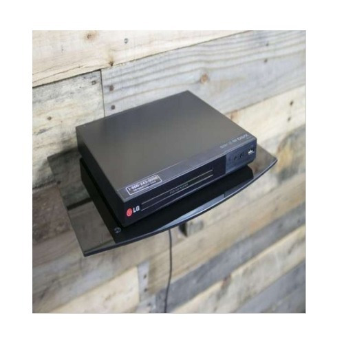 Rack Repisa De Vidrio Templado Para Bluray, Deco Y Dvd