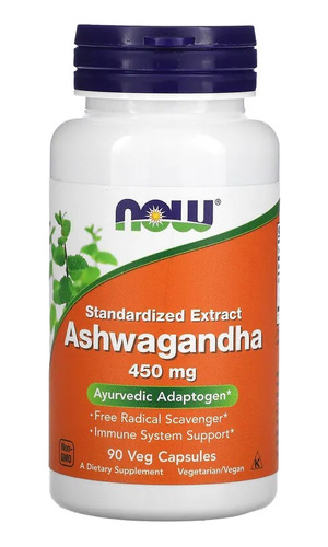 Now Foods, Ashwagandha, 450 Mg, 90 Cápsulas Vegetales 10/26