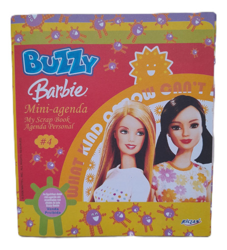 Álbum Buzzy Barbie Mini Agenda 4 Vazio Muito Bom Estado