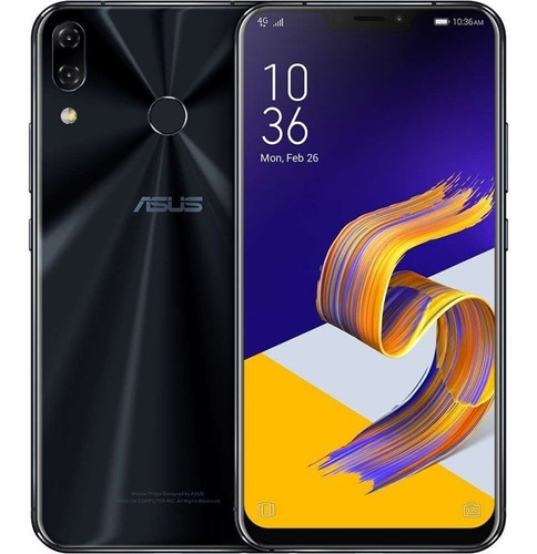 Celular Asus Zenfone 5z Preto 128gb 6gb 6,2  Full Hd Câ