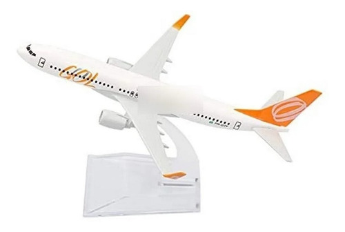 Miniatura Avião Gol Boeing 737 Aeronave Comercial Em Metal