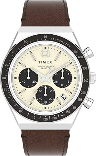 Q Timex - Reloj Para Hombre De 1.575 In, Esfera Negra, Caja