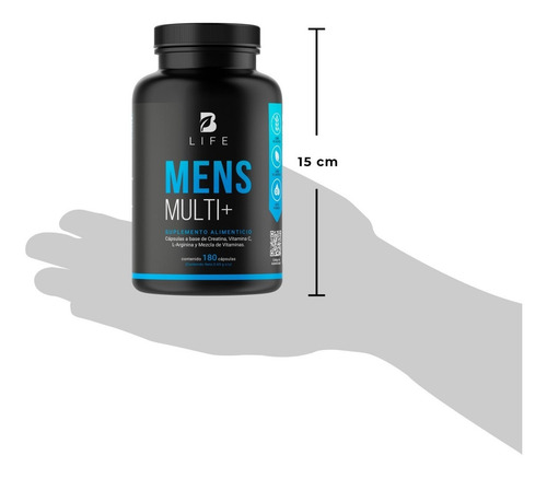 Imagen 6 de 6 de Vitaminas Para Hombre Multivitaminico 180 Capsulas B Life
