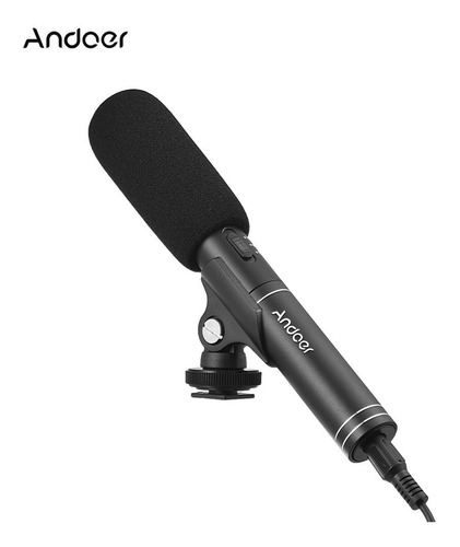 Microfone De Entrevista Profissional Andoer Comutável