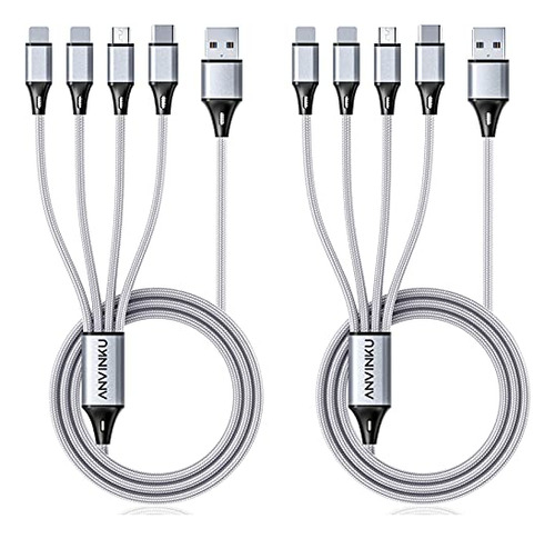 Cable De Carga Múltiple, Cable Usb Multi 3a De Carga Usb De