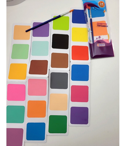 Imagen 2 de 3 de Pintando Con Acuarelas Disney Mas 24 Colores Colorear