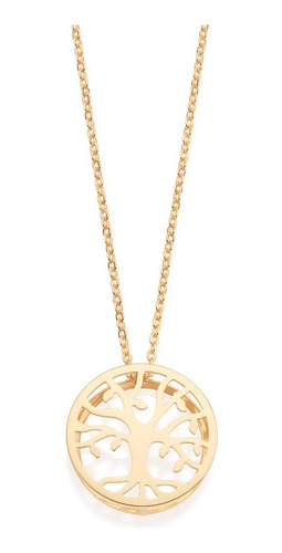 Colar Feminino Arvore Da Vida Rommanel Lindo Delicado 50cm