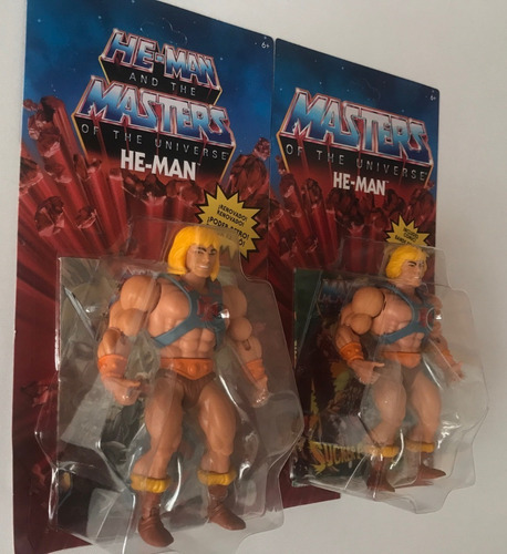 He-man Cabeza Retro Y He Man Cabeza Vintage Motu Origins (Usado)