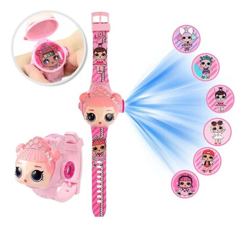 Reloj Infantil Proyector De Dibujos