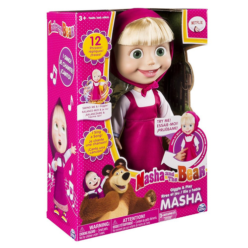 Masha Y El Oso - 12 Risita Masha And Play - Muñeca Interact