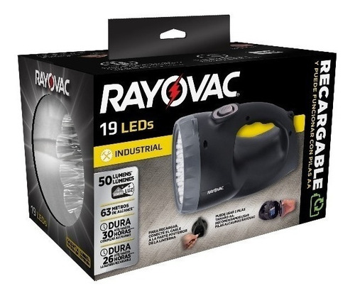 Linterna Recargable 19 Leds Rayovac