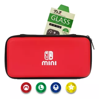 Case Nintendo Switch Lite C/ Película E 4 Grips De Analógico