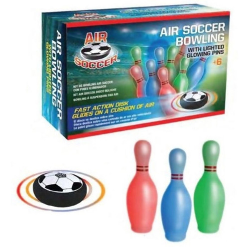 Kit Boliche Com Disco Flutuante E Pinos Iluminados
